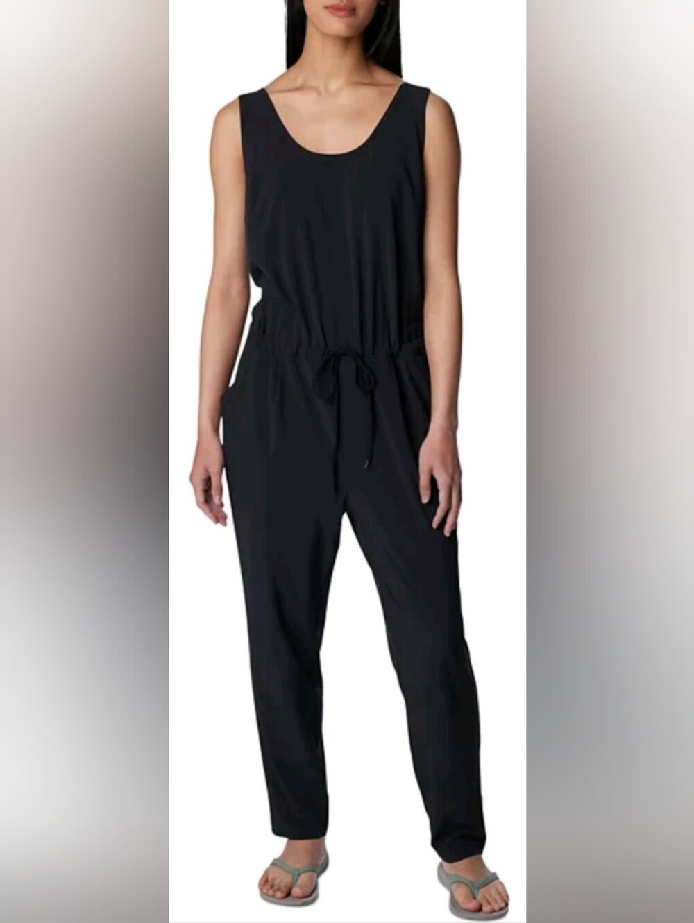 Columbia Black Sleeveless Anytime Tank Jumpsuit Size M Regular NWT
